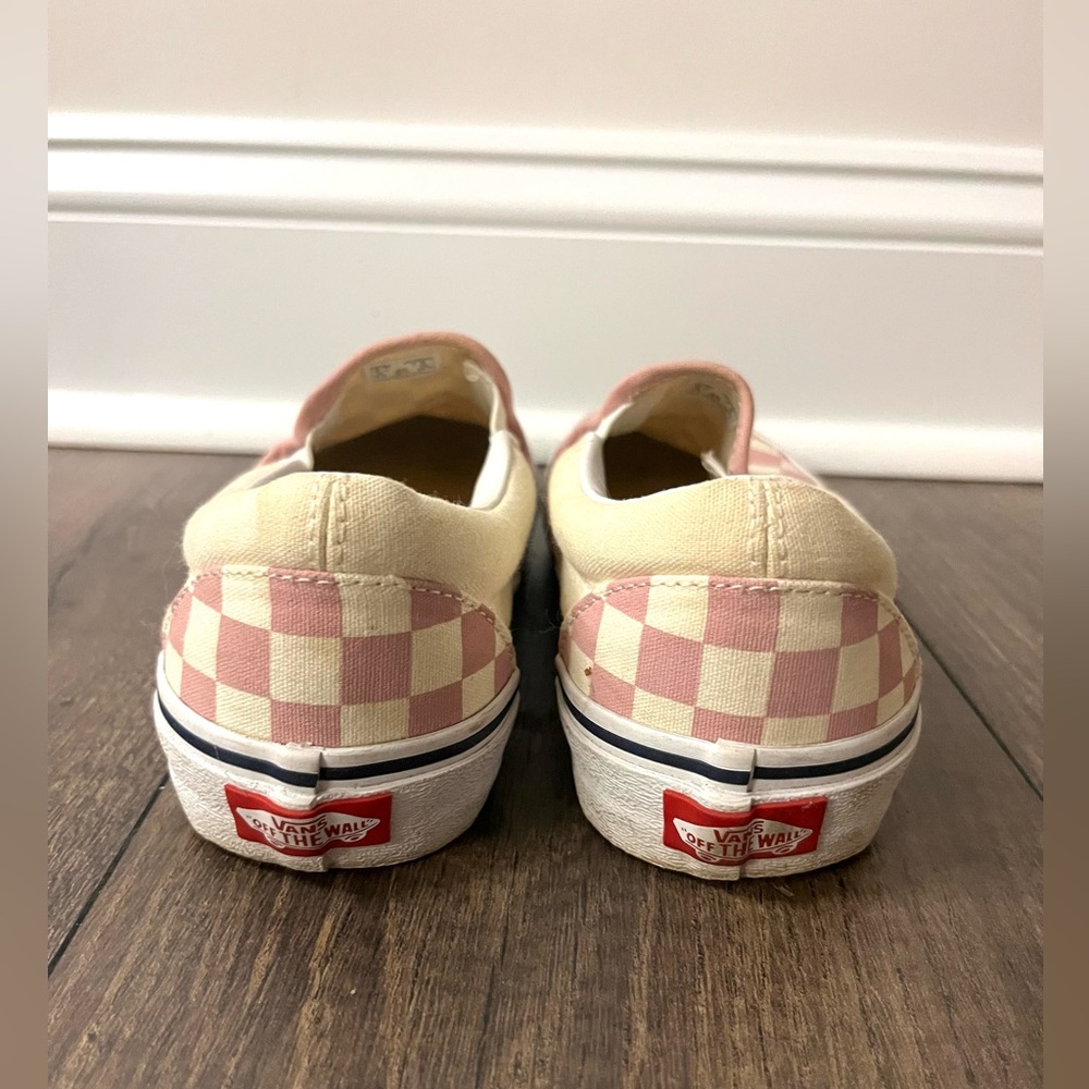 VANS - Slip-On Checkerboard Skate Shoe - Foxglove / White - Women’s 7.5 - Picture 3 of 7